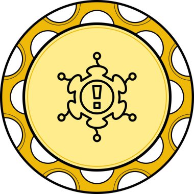 Risk simgesi vektör illüstrasyon tasarımı