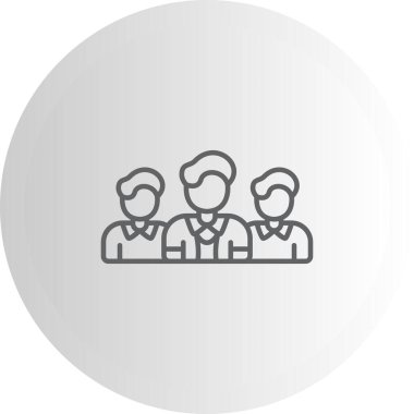 takım web simgesi vektör illüstrasyonu