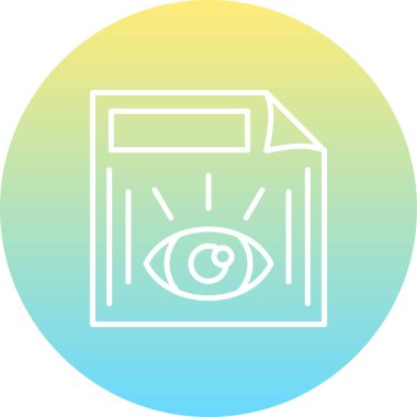 Simge vektör illüstrasyon tasarımını gözden geçir