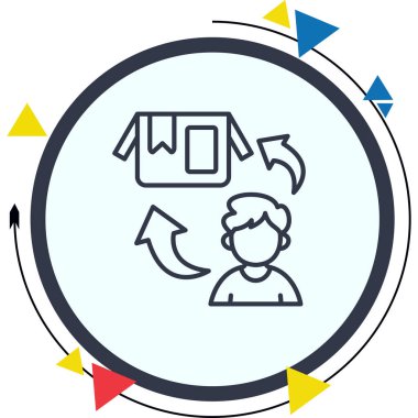 Geri besleme simgesi vektör illüstrasyon tasarımı