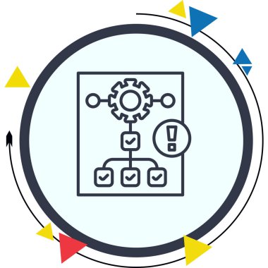 Proje web simgesi vektör illüstrasyonu