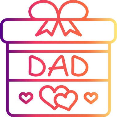 hediye kutusu web simgesi vektör illüstrasyonu