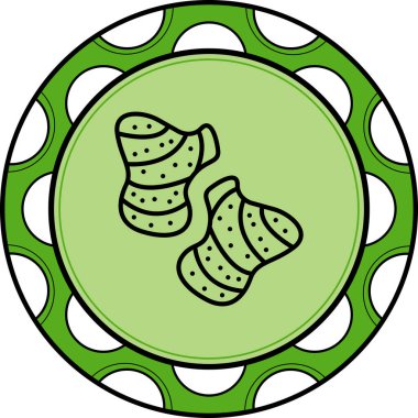 Colocasia Yüksek Kaliteli Ölçeklenebilir Vektör İllüstrasyonu