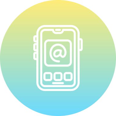 akıllı telefon simgesi, vektör illüstrasyonu basit tasarım