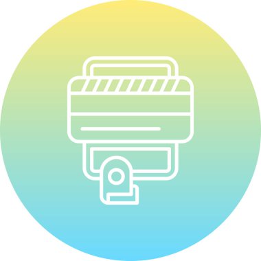 Çevrimiçi Ödeme web simgesi vektör çizimi