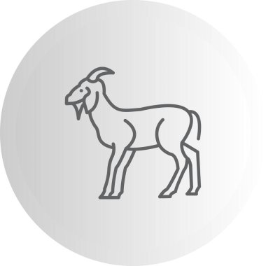 Keçi simgesi vektör illüstrasyon tasarımı