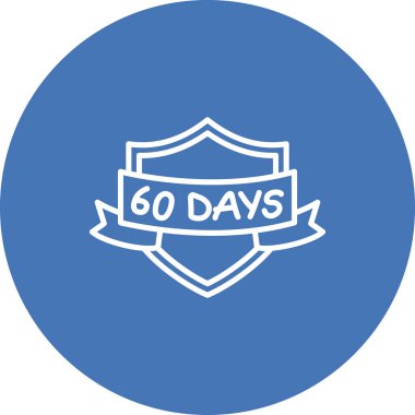 60 Gün rozeti. cion ağ ve uygulamalar için uygundur