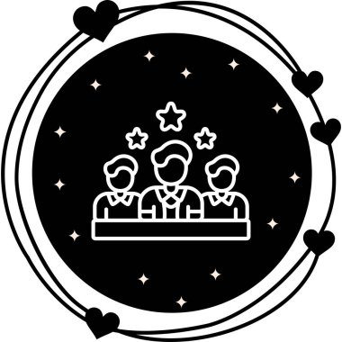 Takım Lideri Web simgesi vektör çizimi