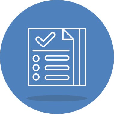 Onaylanmış Belgeler Zarif Profesyonel Düz Grafik Sembolü