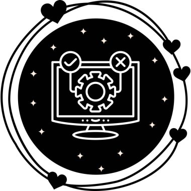 Yazılım web simgesi vektör illüstrasyonu