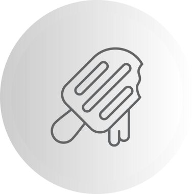 Popsicle ağ simgesi, vektör illüstrasyonu