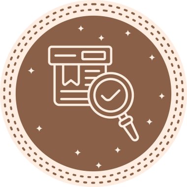 Ürün Arama Web simgesi vektör illüstrasyonu