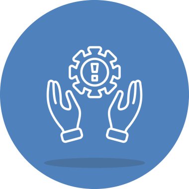 Risk simgesi vektör illüstrasyon tasarımı