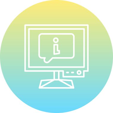 ileti web simgesi vektör illüstrasyonu