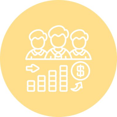 yönetim web simgesi vektör illüstrasyonu