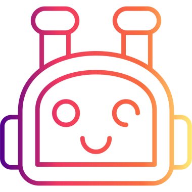 Robot Yaratıcı Modern Düz Vektör Tasarımı