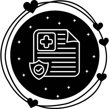 Bu sağlık sigortası raporu, çapraz ve koruyucu kalkanlı bir belgenin yer aldığı uygulamalar veya web sayfaları için uygundur..