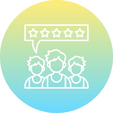 Grup Beğeni Yaratıcı Minimum Vektör Sanatı Özelliği