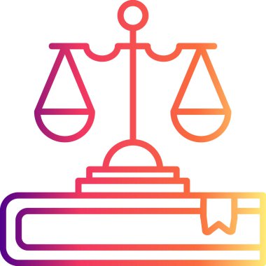 Hukuk Kitabı Yenilikçi Düz Ürün Tasarım Sembolü