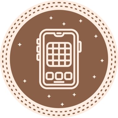 akıllı telefon simgesi, vektör illüstrasyonu basit tasarım