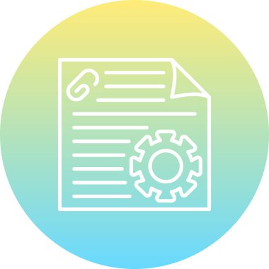 Proje web simgesi vektör illüstrasyonu