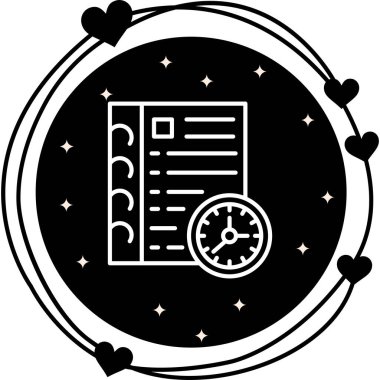 Anımsatıcı modern simgesinin vektör illüstrasyonu