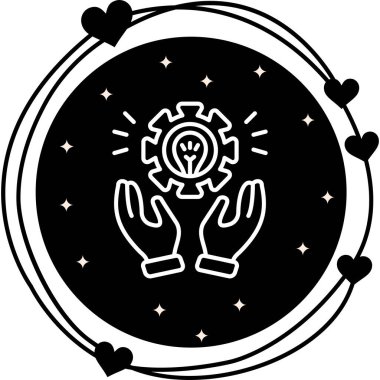 İş Evlat Edinme Web simgesi, basit vektör illüstrasyonu