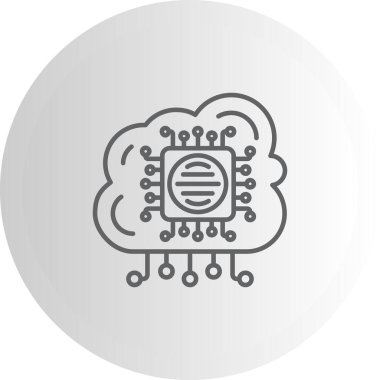 Kenarlık Hesaplama Satırı Simgesi, Vektör İllüstrasyonu