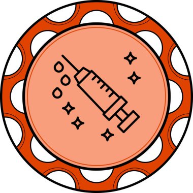 Şırınga Premium Çağdaş Düz Vektör Özelliği