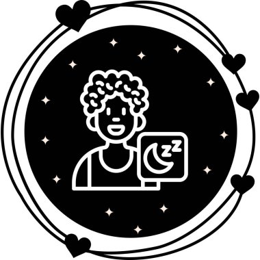 Taslak simgesi kişiyi ve uyku modunu tasvir eder