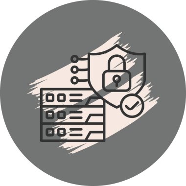 Veri Güvenliği Stili İşlevsel Web Arayüzü Elemanı