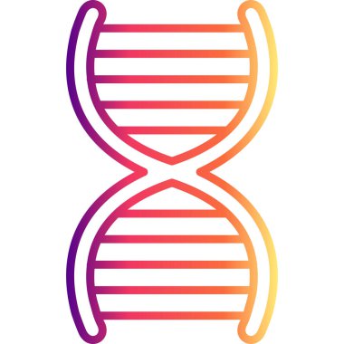 DNA Yapısı Düz Tasarım Sembolü