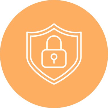 Siber Güvenlik Web simgesi vektör çizimi