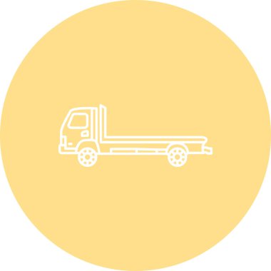 Tow Truck web icon vector illustration