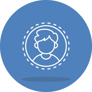 Avatar web simgesi, modern vektör illüstrasyonu