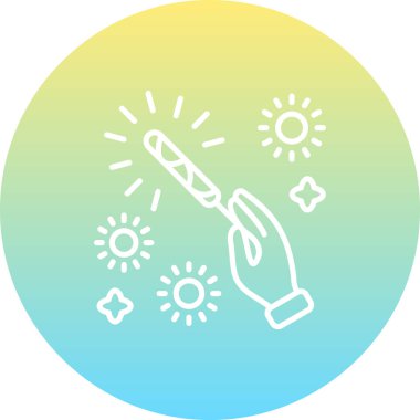 El Havai Fişeği Sopası Zarif Modern Sanat Düzenlemesi