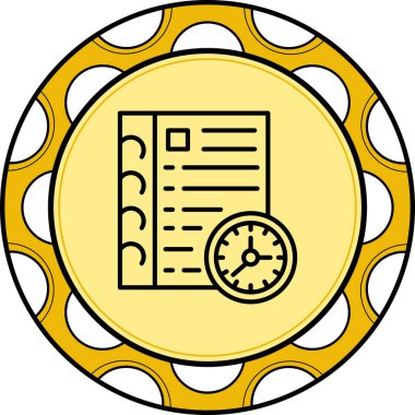 Anımsatıcı modern simgesinin vektör illüstrasyonu