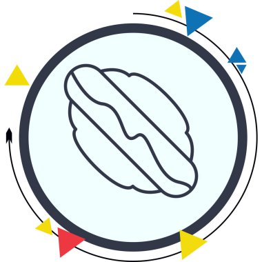 Hot Dog Temiz Sayısal Grafik Düzenlemesi