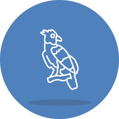 Harpy Eagle simge vektör çizimi tasarımı