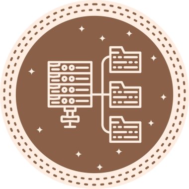 Web Sitesi Genel Bağlantı Simgesi, Vektör İllüstrasyonu 