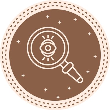 Arama Vizyonu Web simgesi vektör çizimi