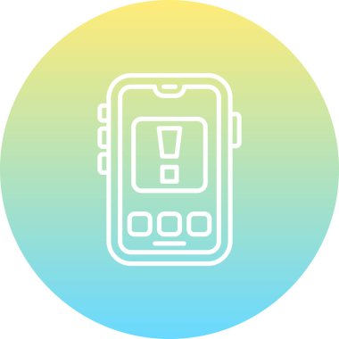 Uyarı Ağ ikonu vektör illüstrasyonu