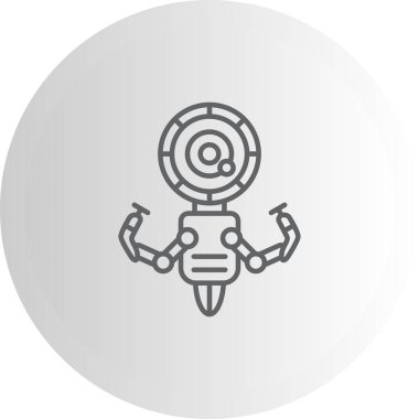 Robot simgesi, modern vektör illüstrasyonu