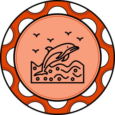 yunus web simgesi vektör illüstrasyonu