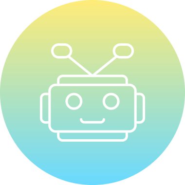 Bot Zarif Profesyonel Düz Grafik Sembolü