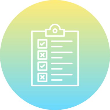 Kontrol Listesi Dinamik Modern Yaratıcı Vektör Varlığı