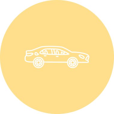 Toyota Camry Simgesi, Vektör İllüstrasyonu 