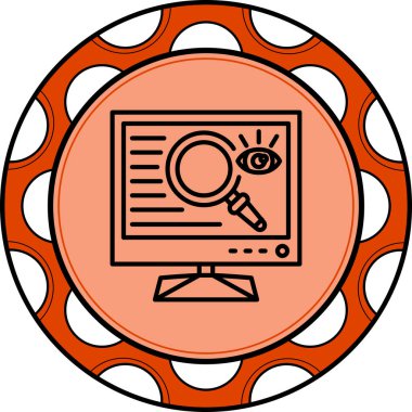 Simge vektör illüstrasyon tasarımını gözden geçir