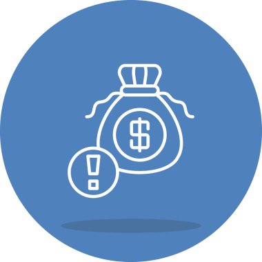 Risk simgesi vektör illüstrasyon tasarımı