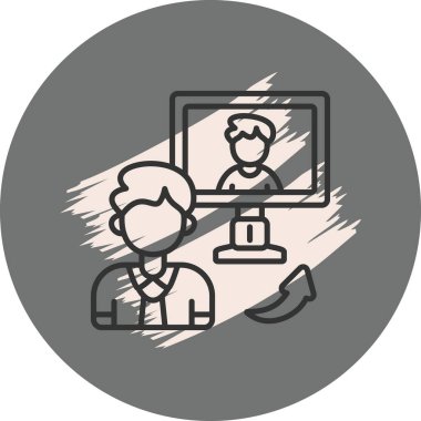  toplantı simgesi vektör illüstrasyon tasarımı